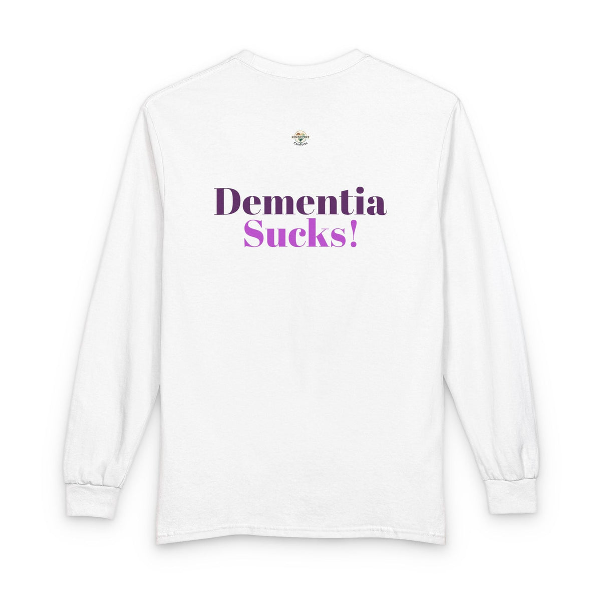 Long Sleeve Tee — "Love Never Clocks Out" | Dementia Sucks Awareness Shirt - Kindcore ComfortsLong Sleeve Tee — "Love Never Clocks Out" | Dementia Sucks Awareness ShirtSport GreyT-ShirtPrintifyKindcore Comforts33420243830807058178
