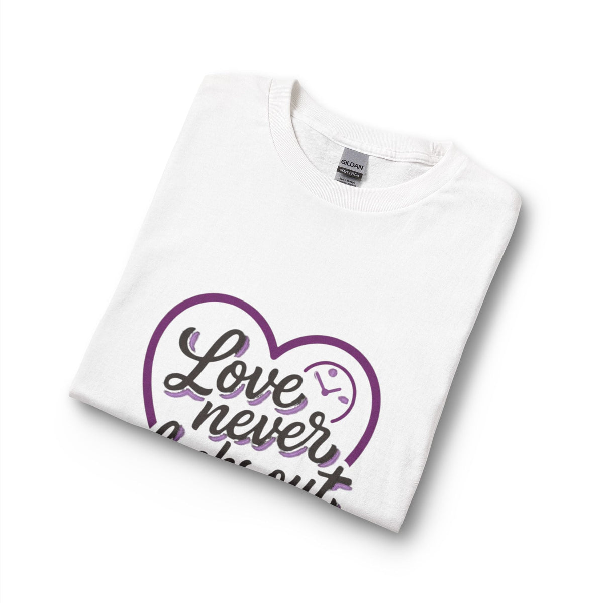 Long Sleeve Tee — "Love Never Clocks Out" | Dementia Sucks Awareness Shirt - Kindcore ComfortsLong Sleeve Tee — "Love Never Clocks Out" | Dementia Sucks Awareness ShirtSport GreyT-ShirtPrintifyKindcore Comforts33420243830807058178