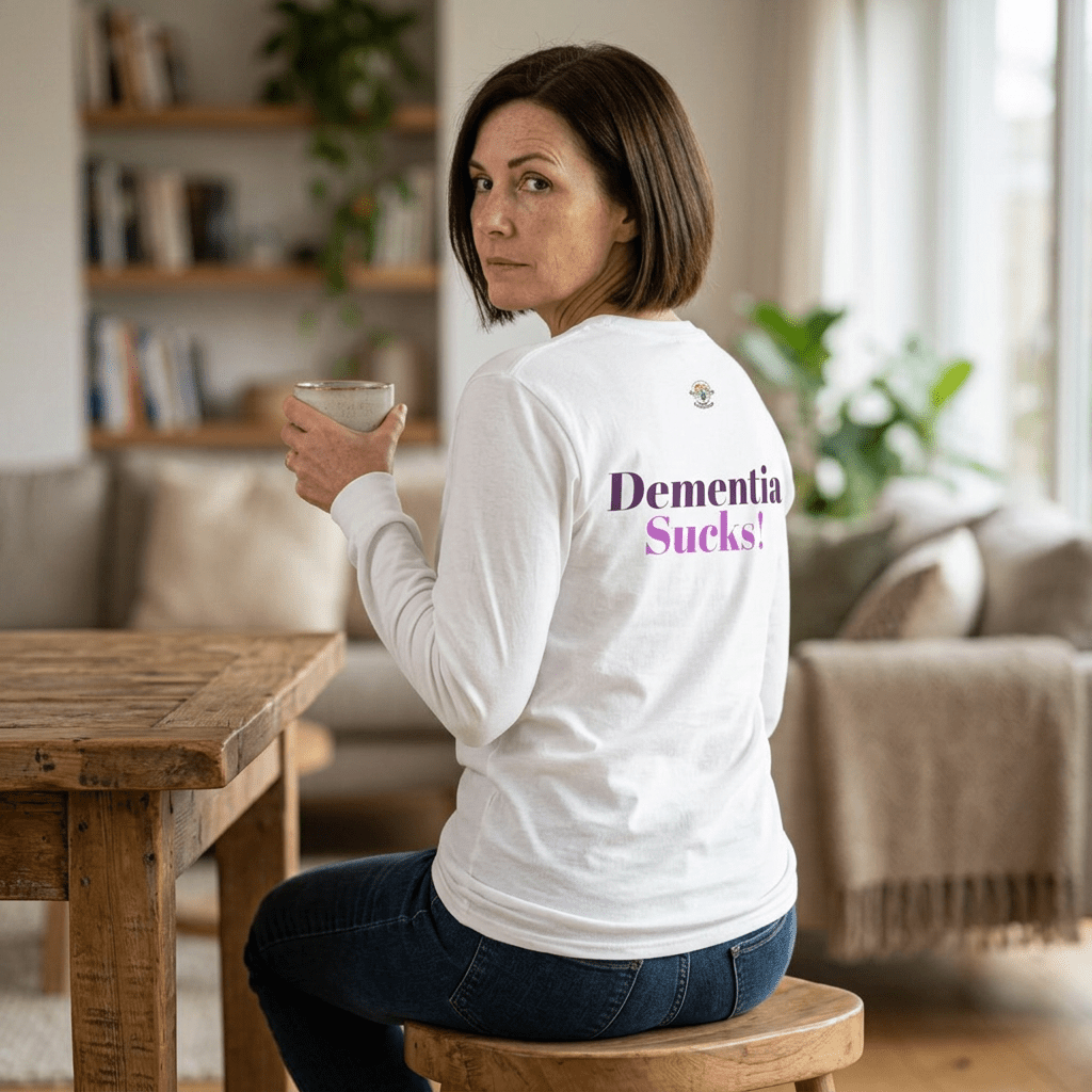 Long Sleeve Tee — "Love Never Clocks Out" | Dementia Sucks Awareness Shirt - Kindcore ComfortsLong Sleeve Tee — "Love Never Clocks Out" | Dementia Sucks Awareness ShirtSport GreyT-ShirtPrintifyKindcore Comforts33420243830807058178