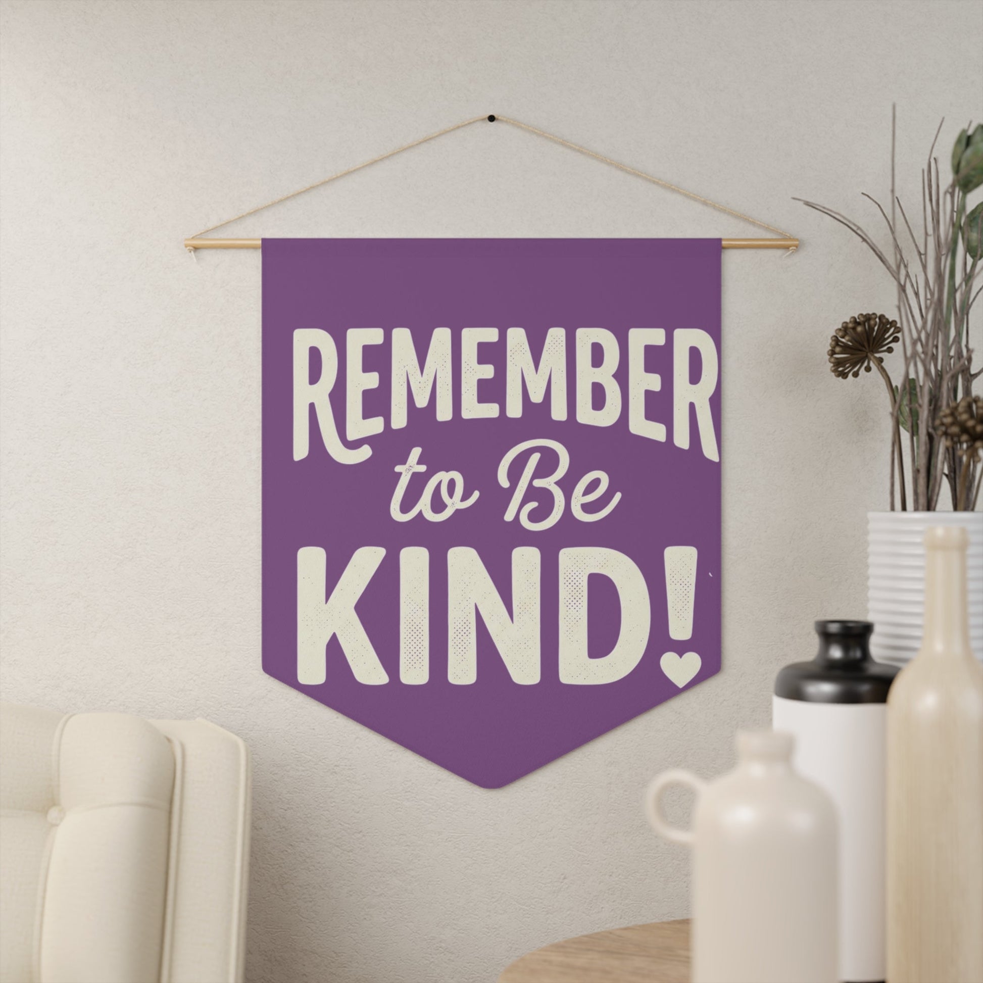 Remember to Be Kind Pennant — Inspirational Wall Banner - Kindcore ComfortsRemember to Be Kind Pennant — Inspirational Wall BannerHome DecorPrintifyKindcore Comforts72314212377753975043