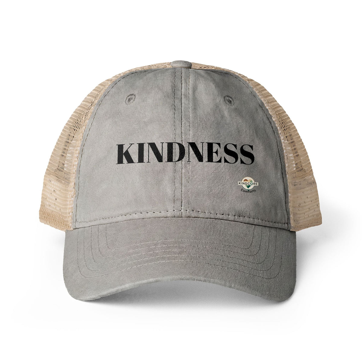 Women's Washed Mesh-Back Cap - Kindcore ComfortsWomen's Washed Mesh-Back CapLight Grey / Polka DotsHatsPrintifyKindcore Comforts14597178911885427622