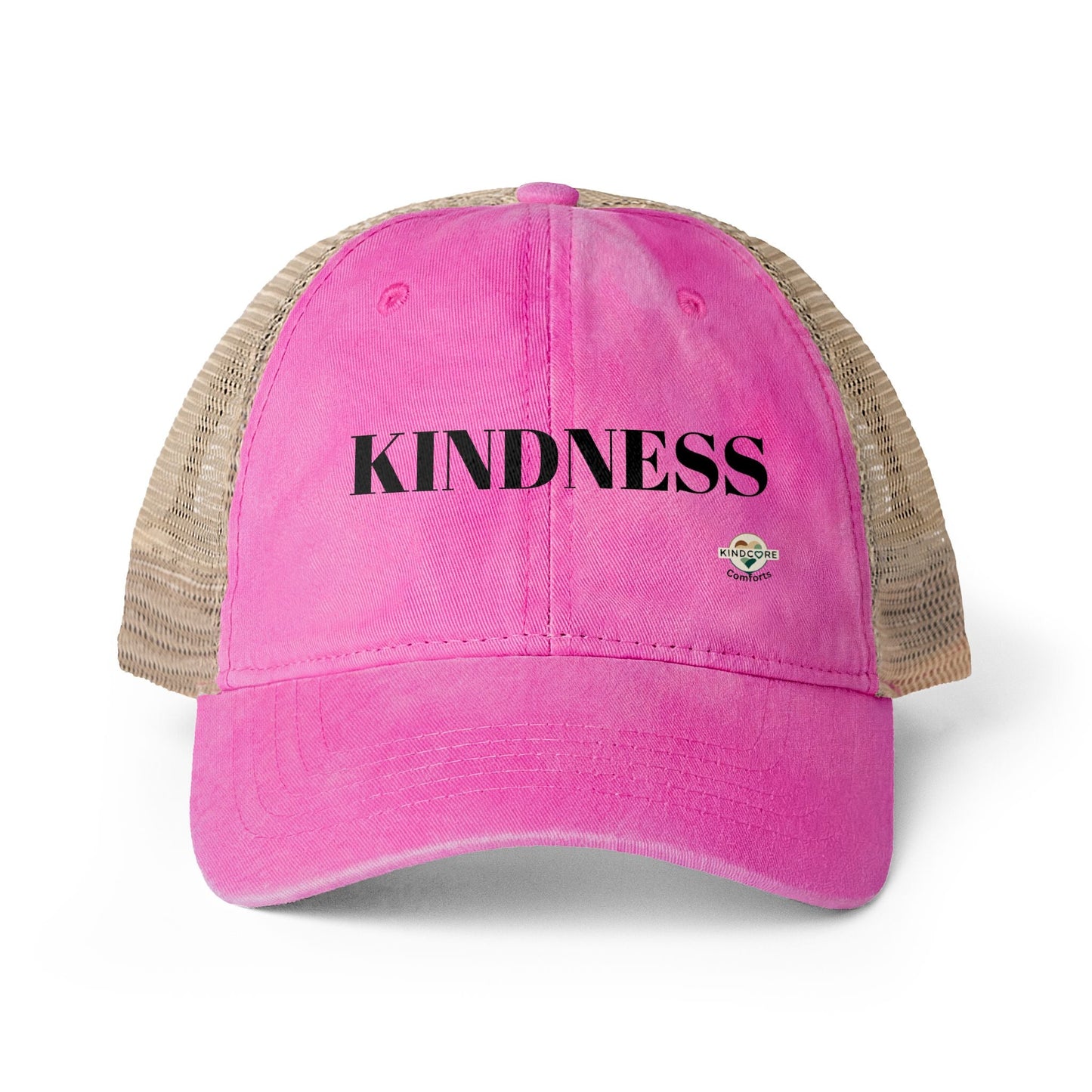 Women's Washed Mesh-Back Cap - Kindcore ComfortsWomen's Washed Mesh-Back CapRose / Polka DotsHatsPrintifyKindcore Comforts17769580002461492657