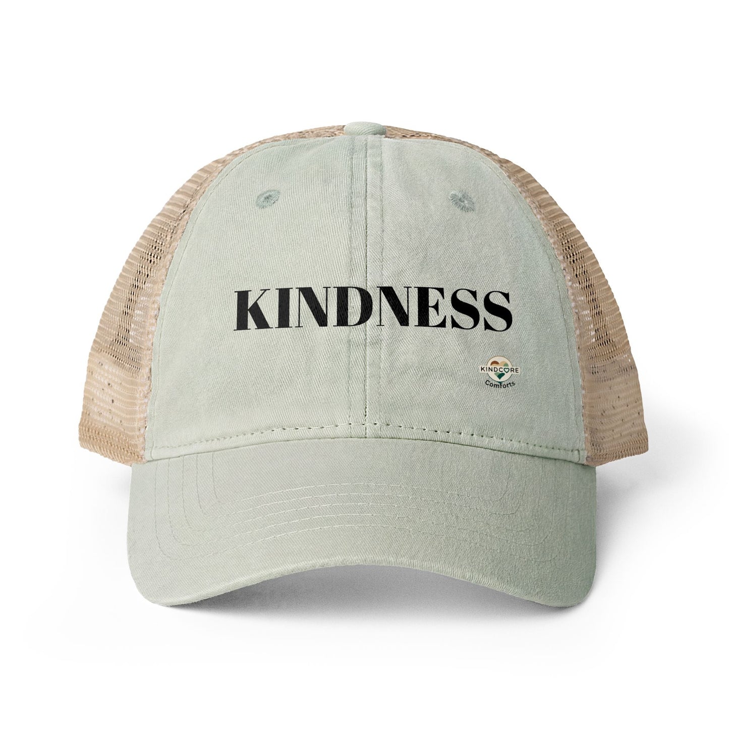 Women's Washed Mesh-Back Cap - Kindcore ComfortsWomen's Washed Mesh-Back CapSage / Polka DotsHatsPrintifyKindcore Comforts21940609793982775361