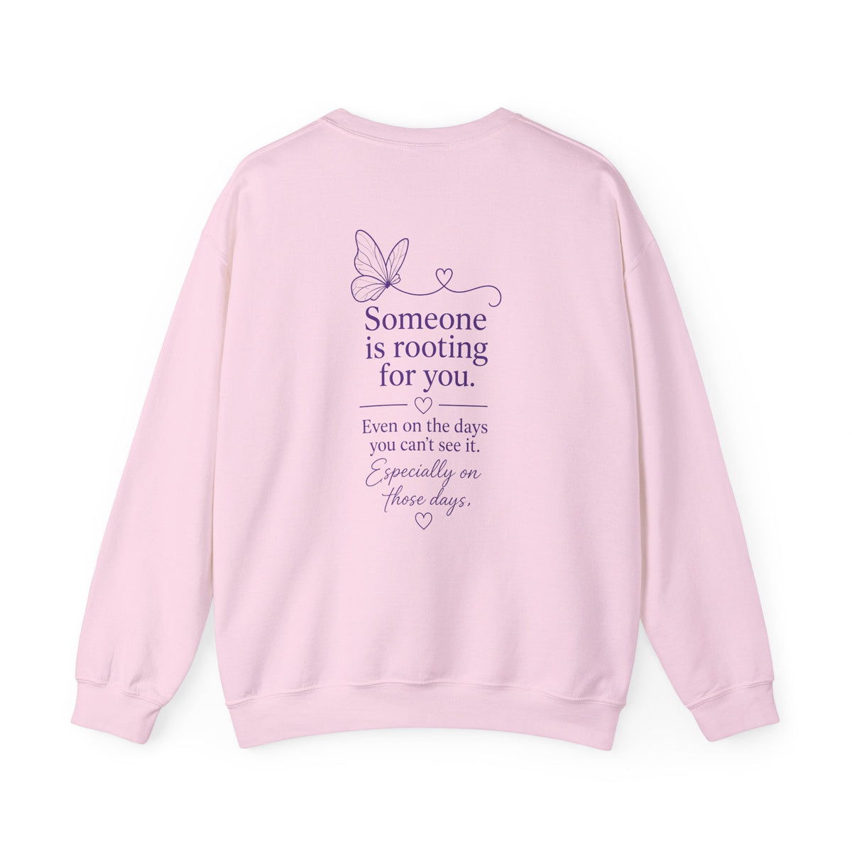 You Are Not Alone Crewneck Sweatshirt — Encouraging Butterfly Comfort Crew - Kindcore ComfortsYou Are Not Alone Crewneck Sweatshirt — Encouraging Butterfly Comfort CrewDark HeatherSweatshirtPrintifyKindcore Comforts32589151374803050110