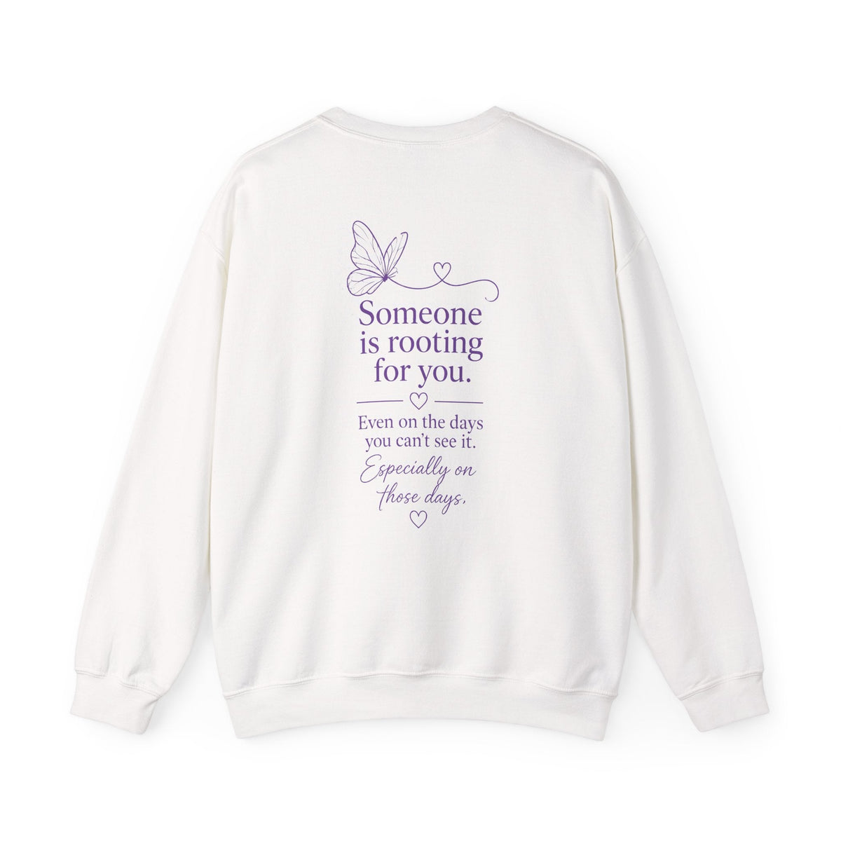 You Are Not Alone Crewneck Sweatshirt — Encouraging Butterfly Comfort Crew - Kindcore ComfortsYou Are Not Alone Crewneck Sweatshirt — Encouraging Butterfly Comfort CrewDark HeatherSweatshirtPrintifyKindcore Comforts32589151374803050110