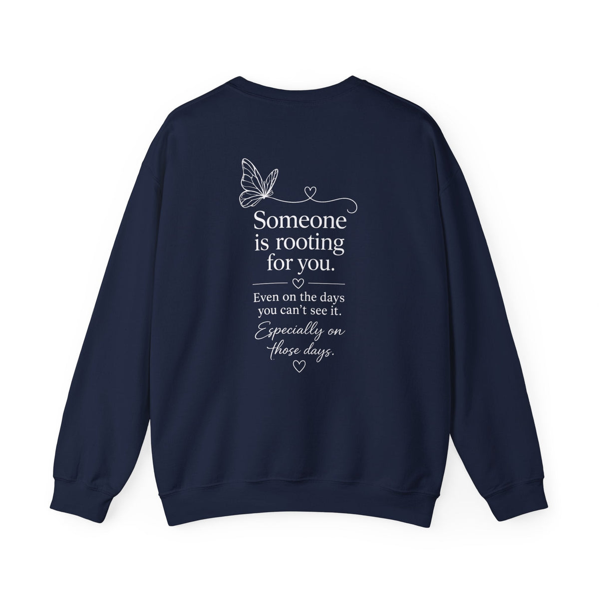 You Are Not Alone Crewneck Sweatshirt — Encouraging Butterfly Comfort Crew - Kindcore ComfortsYou Are Not Alone Crewneck Sweatshirt — Encouraging Butterfly Comfort CrewDark HeatherSweatshirtPrintifyKindcore Comforts32589151374803050110
