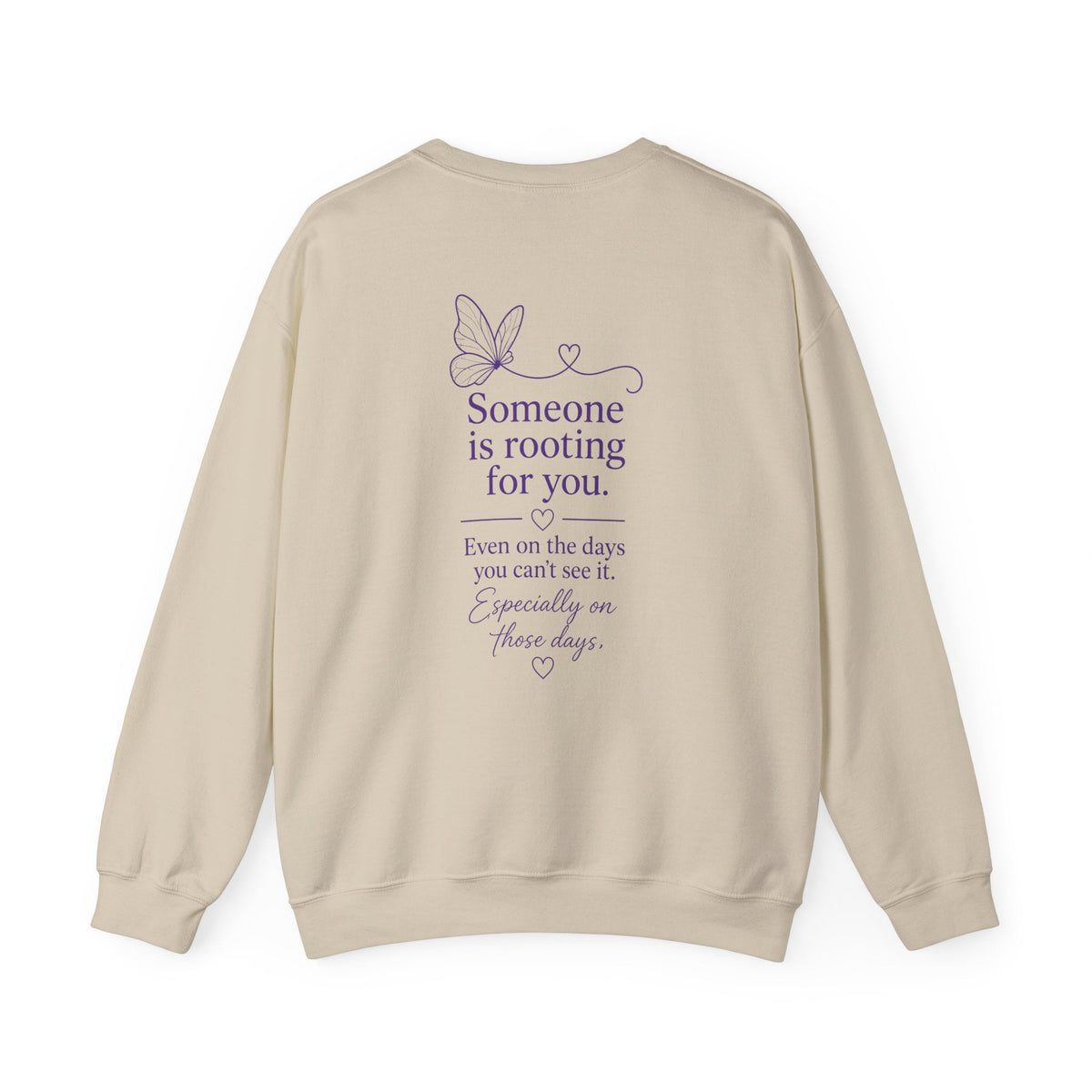 You Are Not Alone Crewneck Sweatshirt — Encouraging Butterfly Comfort Crew - Kindcore ComfortsYou Are Not Alone Crewneck Sweatshirt — Encouraging Butterfly Comfort CrewDark HeatherSweatshirtPrintifyKindcore Comforts32589151374803050110